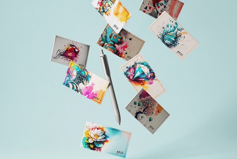 Cartes de visite différentes de Nexa Print