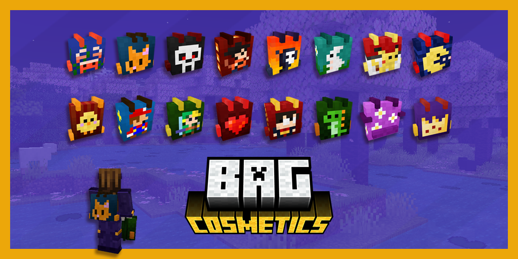 Pack d’objets 3D Minecraft – sacs cosmétiques