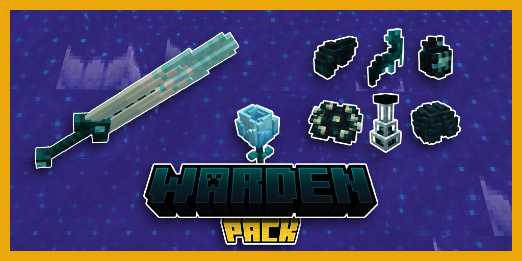 Pack d’objets Minecraft thème Warden