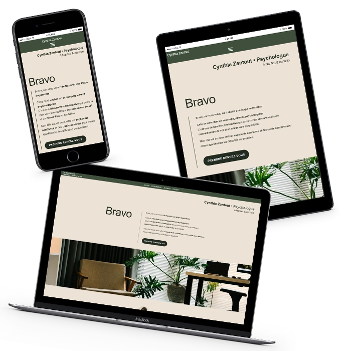 Site internet Cynthia Zantout psychologue