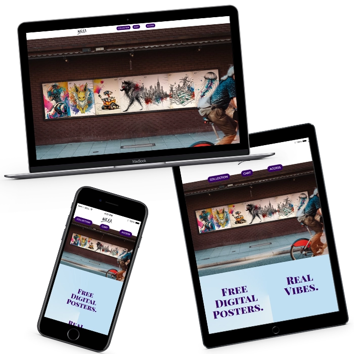 Site internet Nexa Print posters numériques