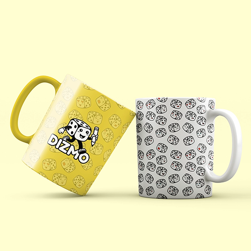 Tasses Dizmo identité visuelle
